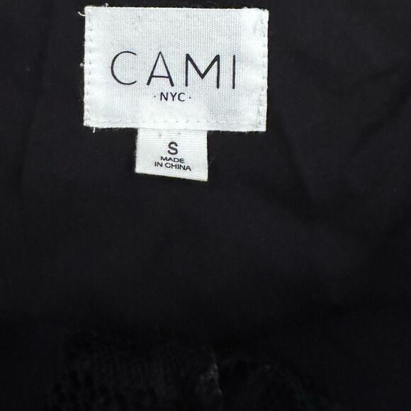 CAMI NYC Women's Black Lace Trim 100% Silk Camisole Size Small - Picture 2 of 6